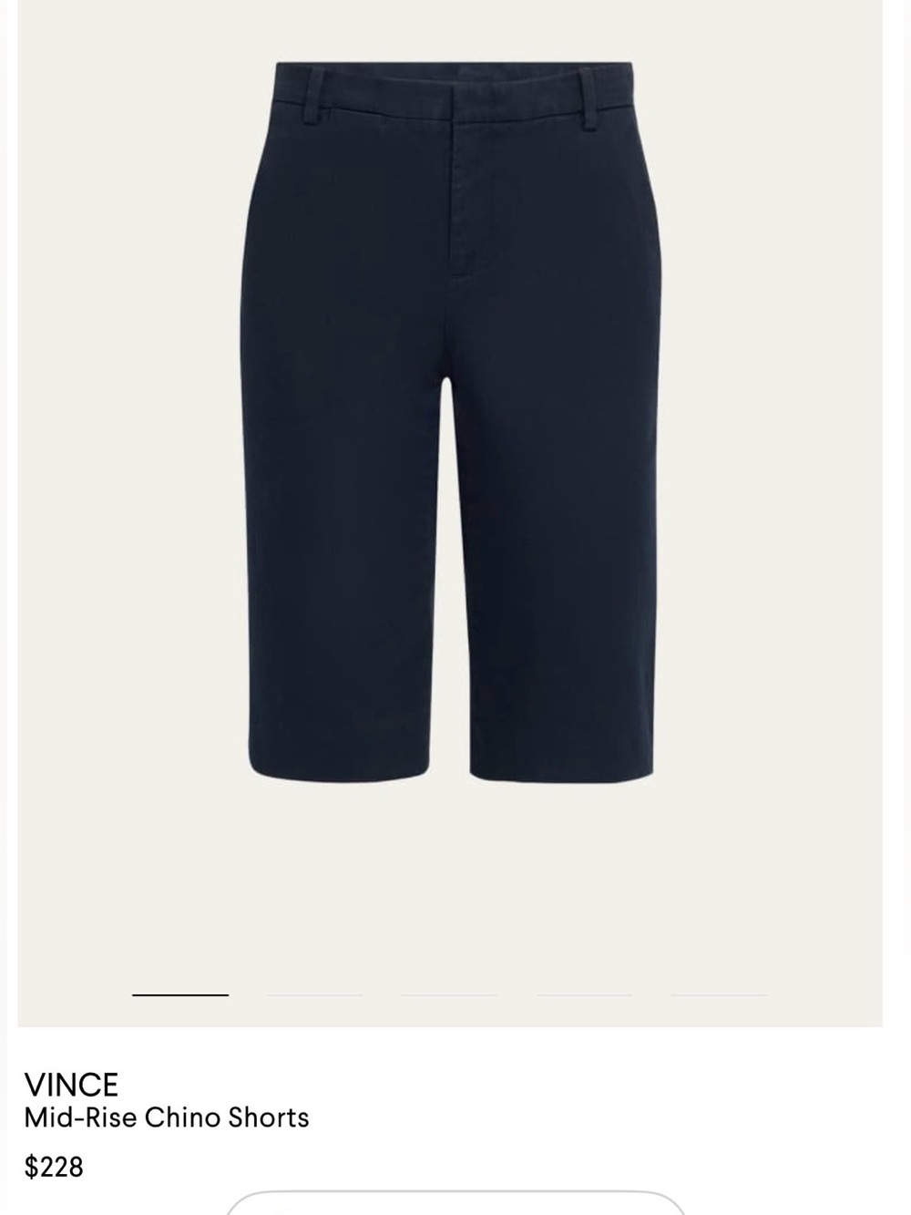 Vince Navy Blue Bermuda Shorts for Women - Picture 7 of 7